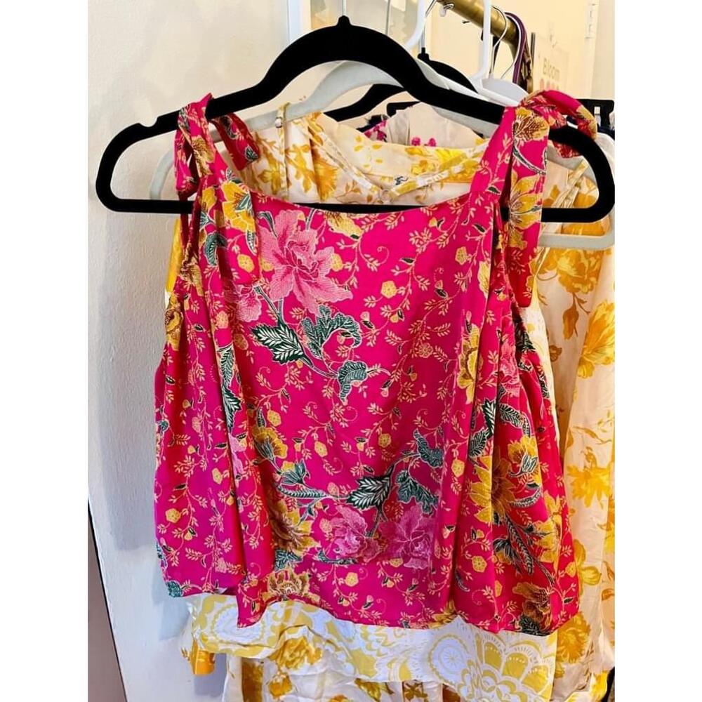 Forever 21 Cold Shoulder Satiny Top